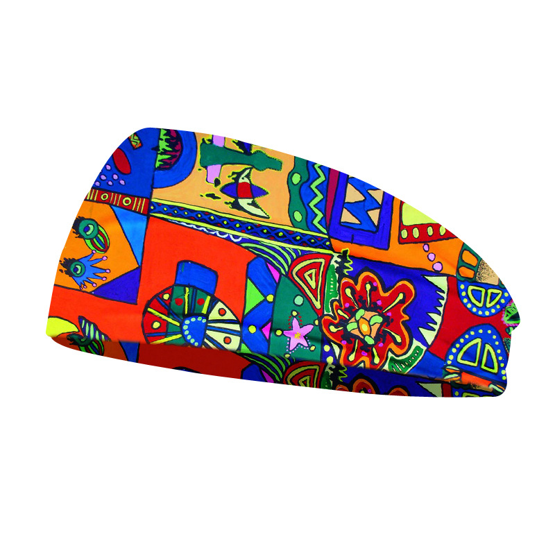 Stretch Strap Yoga - Creative Graffiti Unisex Elastic Yoga Headband