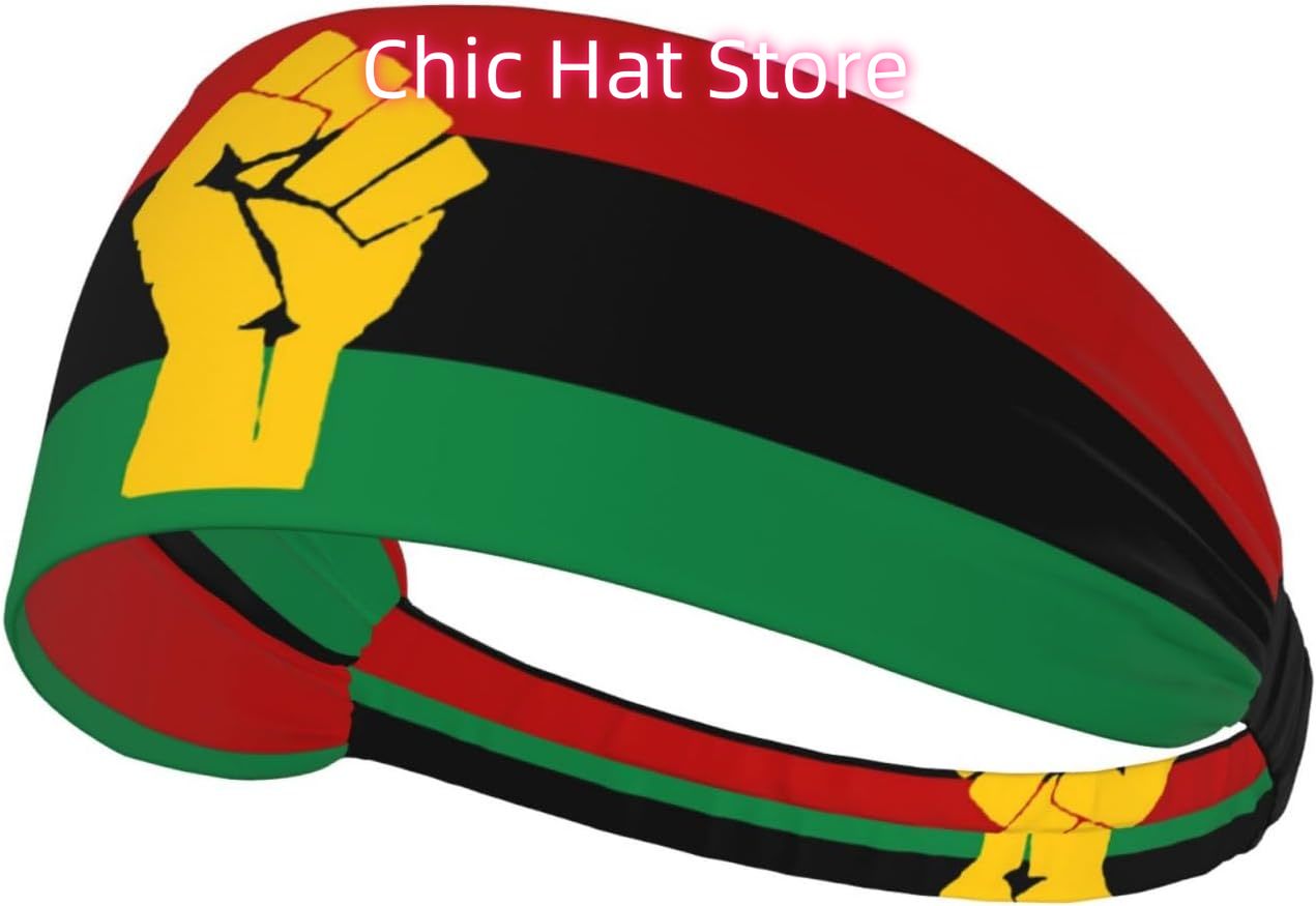 Yoga Fitness Power Yoga - Black Power Pan African Flag Workout