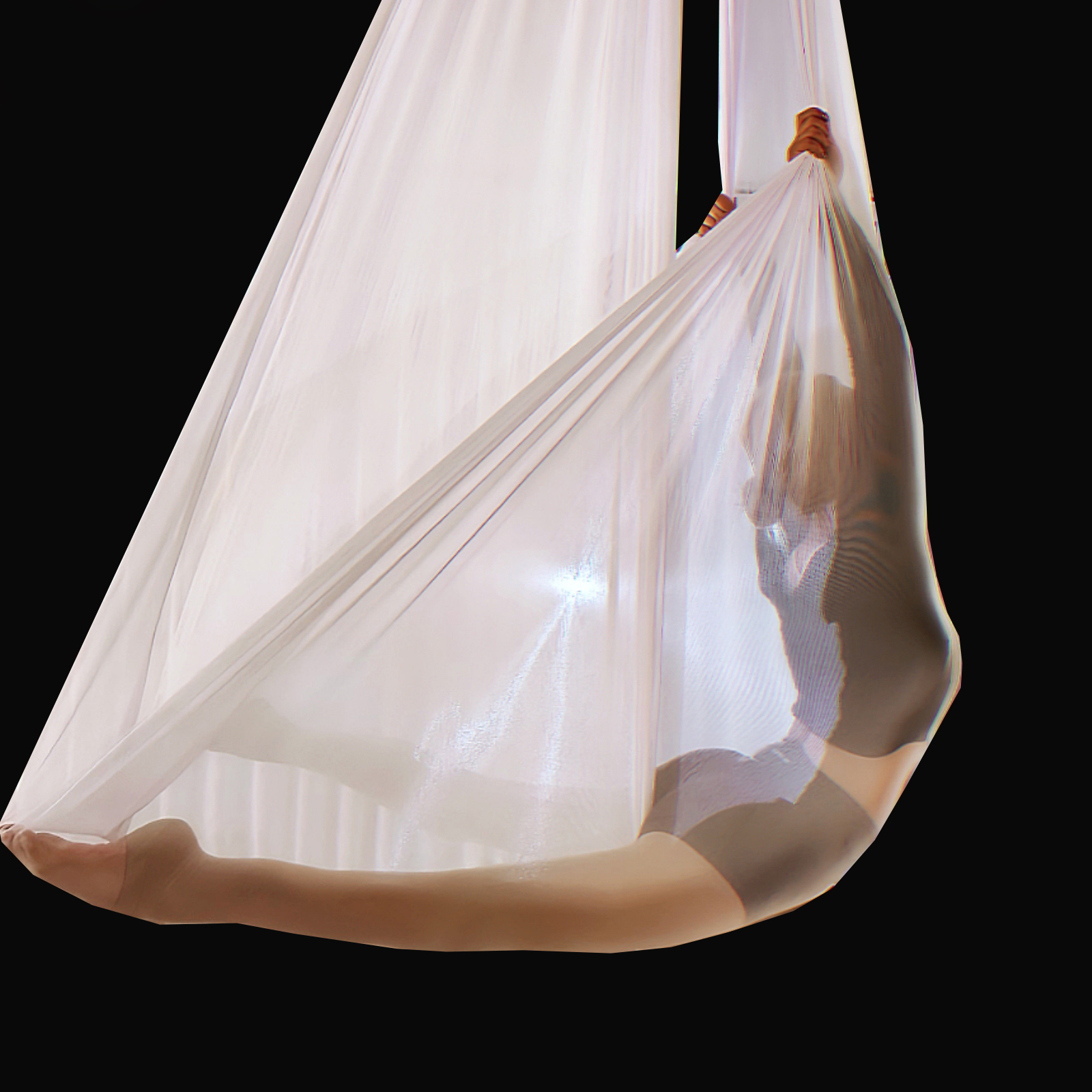 Yoga Swing Aerial - 6m Transparent Aerial Yoga Hammock Fabric