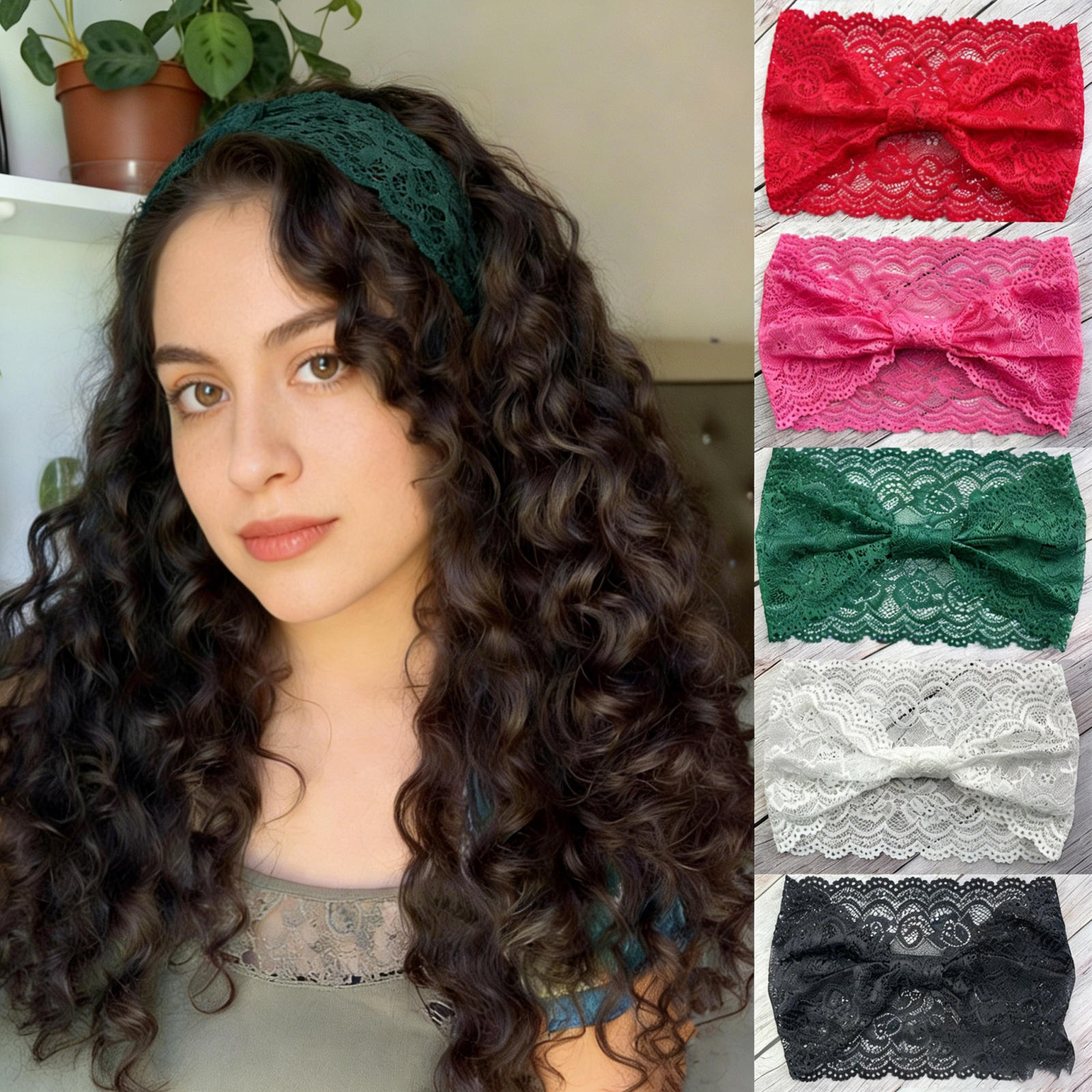 1PC Lace Bow Headbands For Wom - Stretch Strap Yoga recensie en prijs