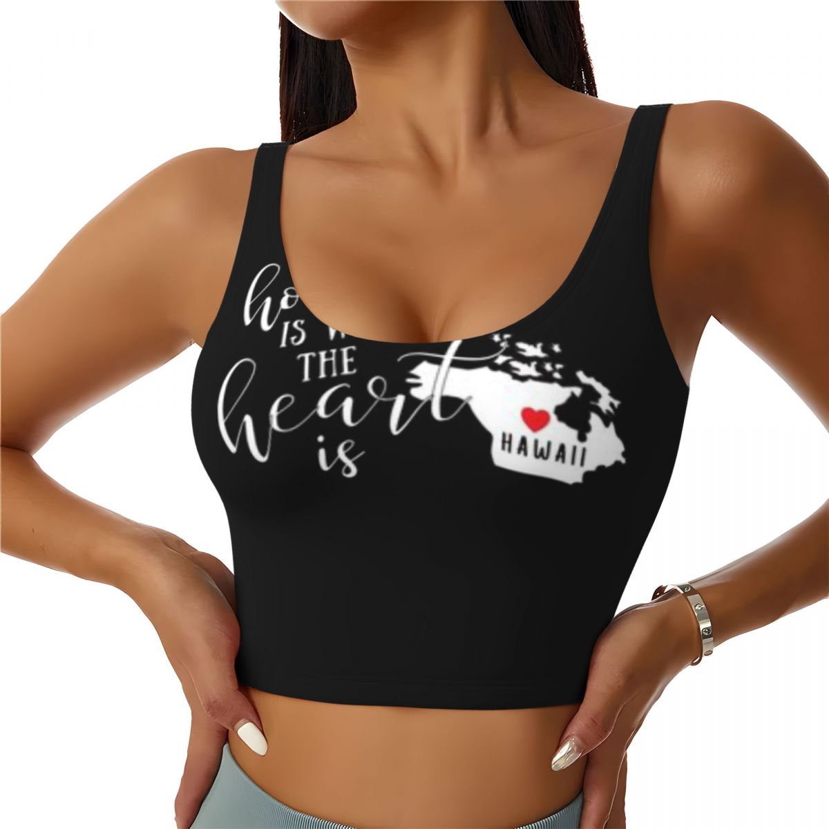 High Neck Sports Top Hawaii Ho - Yoga Fitness Park recensie en prijs
