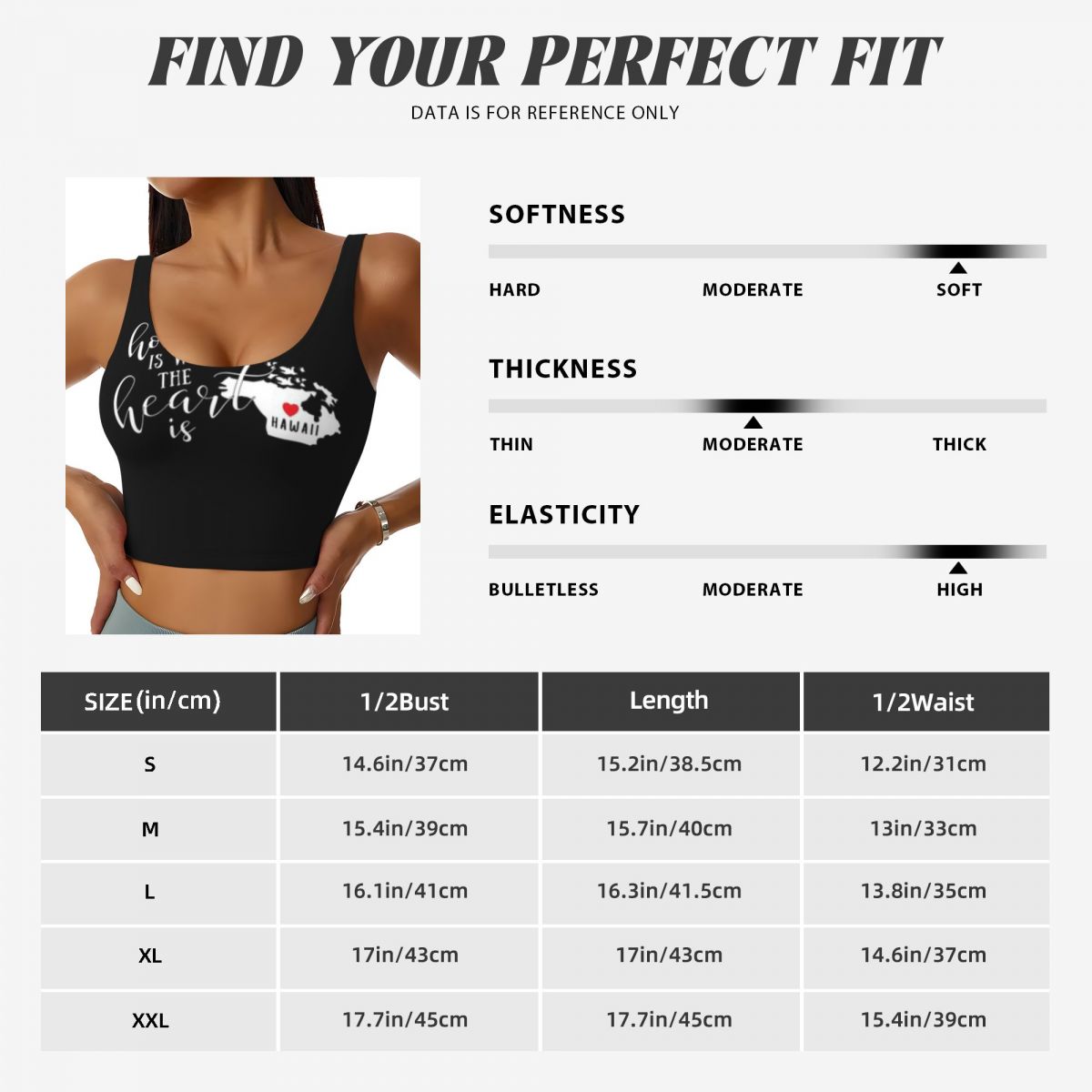 High Neck Sports Top Hawaii Ho - Yoga Fitness Park recensie en prijs