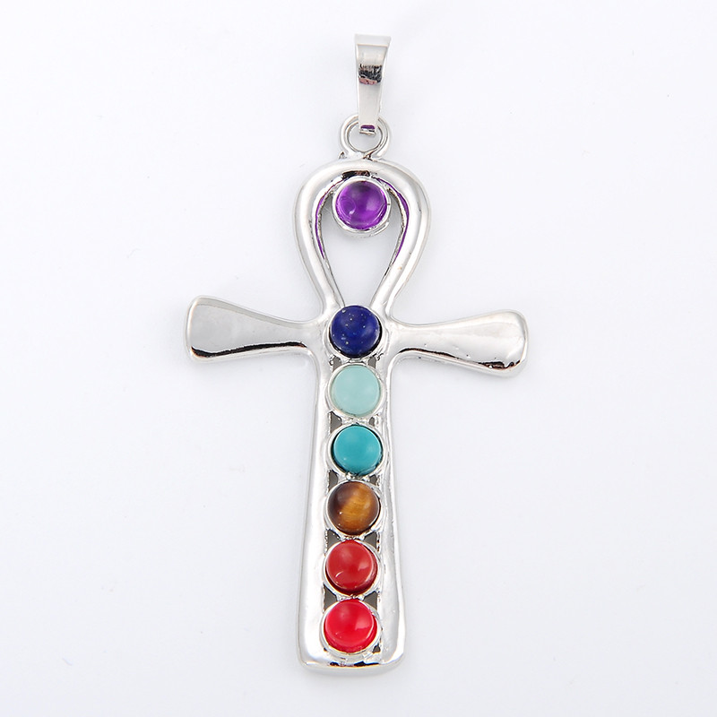 7 Chakra Stone Necklace Pendan - Yoga Health & Fitness Center recensie en prijs