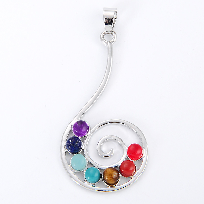 7 Chakra Stone Necklace Pendan - Yoga Health & Fitness Center recensie en prijs