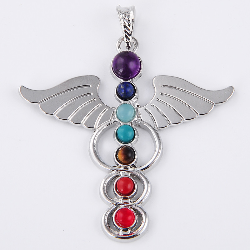 7 Chakra Stone Necklace Pendan - Yoga Health & Fitness Center recensie en prijs