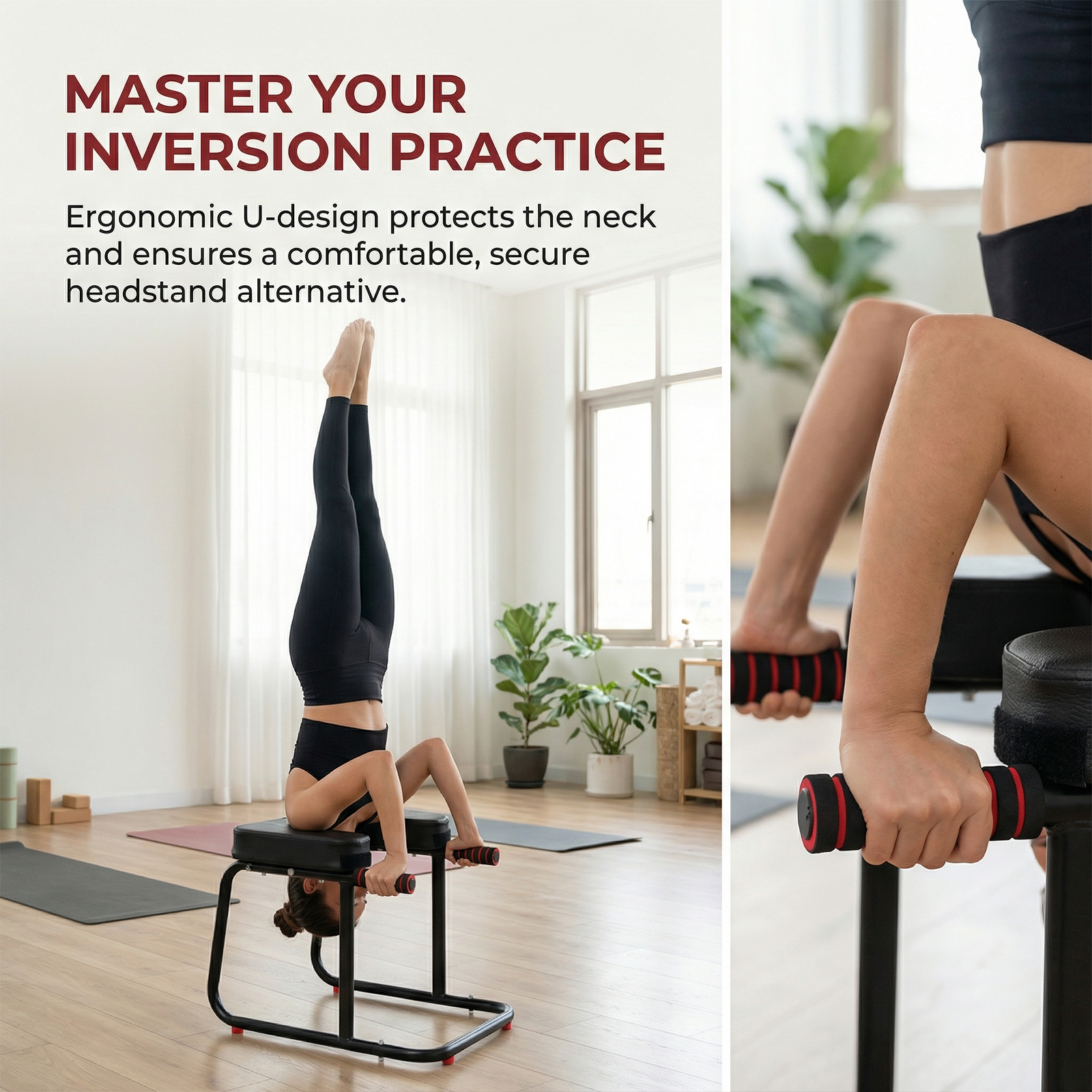 Yoga Headstand Stool Loading 5 - Yoga Fitness Mat recensie en prijs