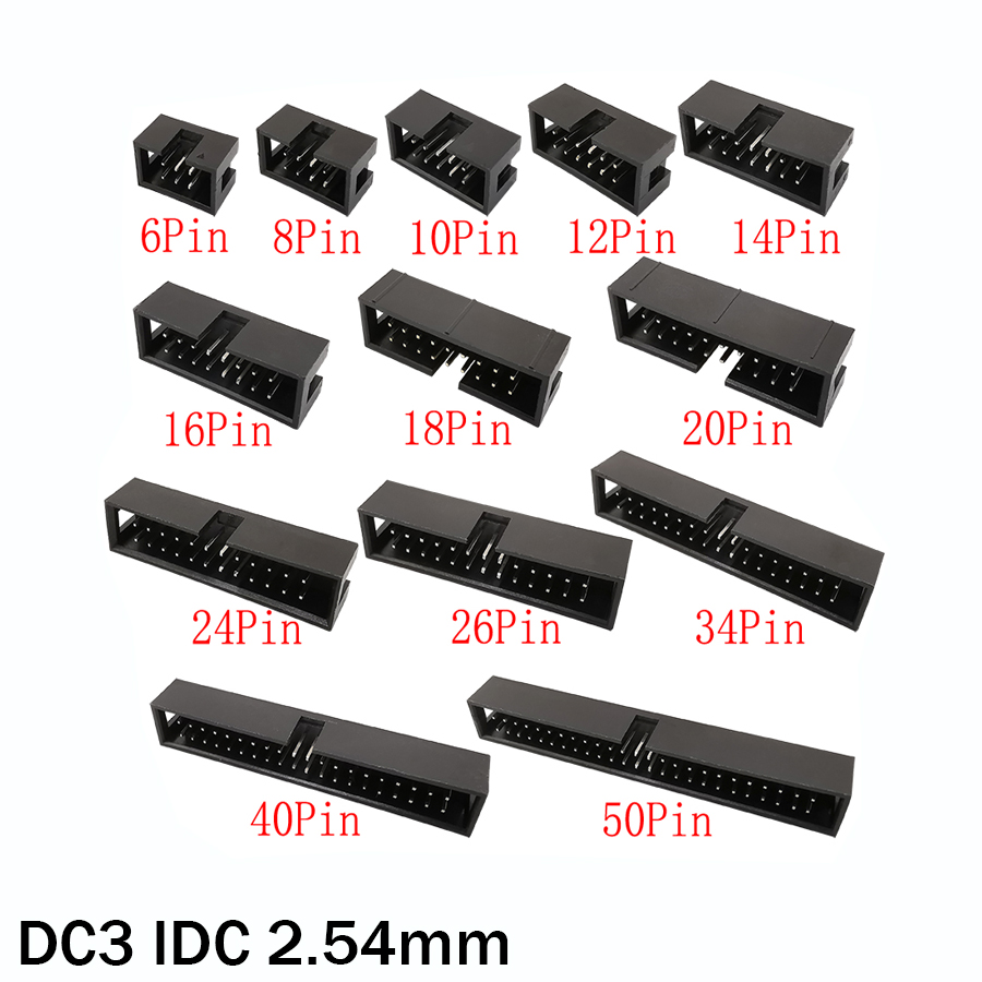 10Pcs DC3 6P~50Pin IDC 2.54mm  - Dip Bar Parallel recensie en prijs