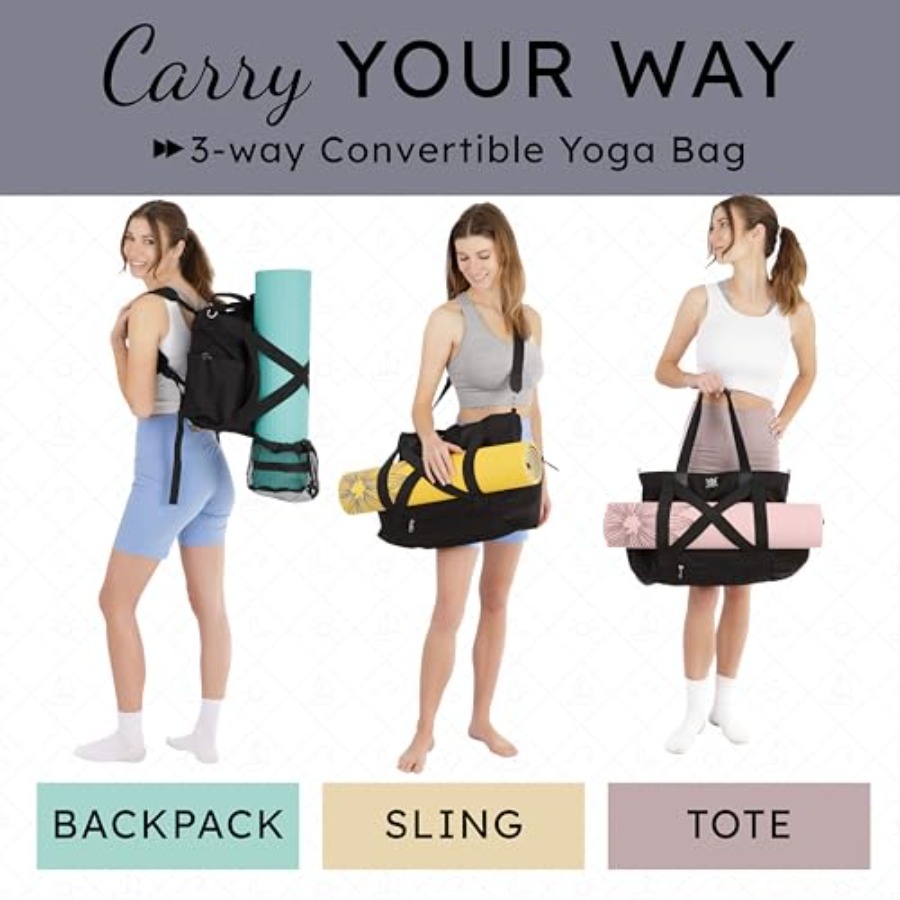 Yoga Mat Bag 4-in-1 Backpack,  - Thick Yoga Mat recensie en prijs