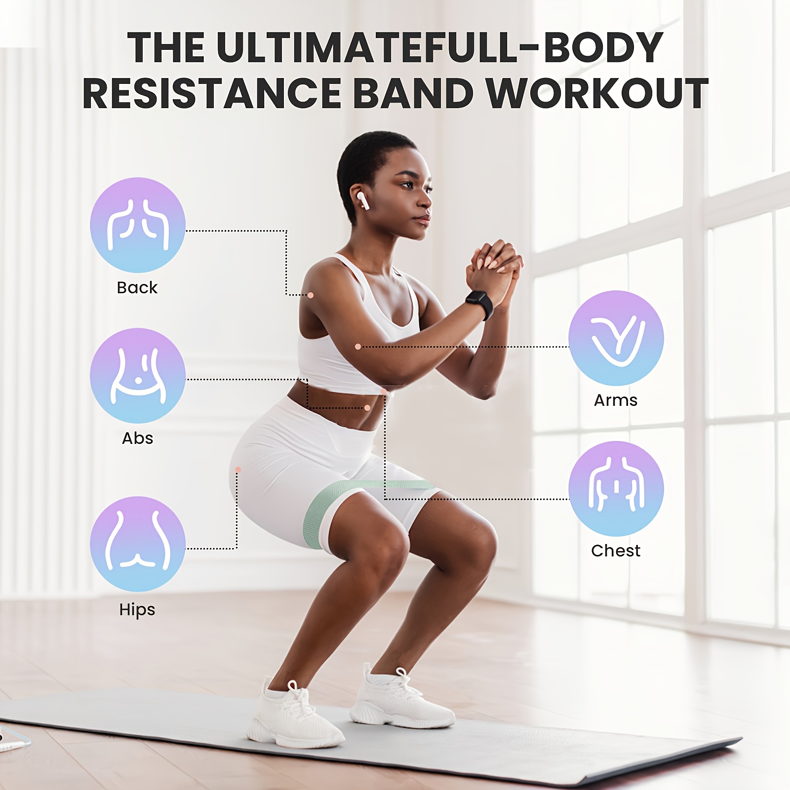 1Pc/4Pcs Fitness Resistance Ba - Yoga Fitness Room recensie en prijs