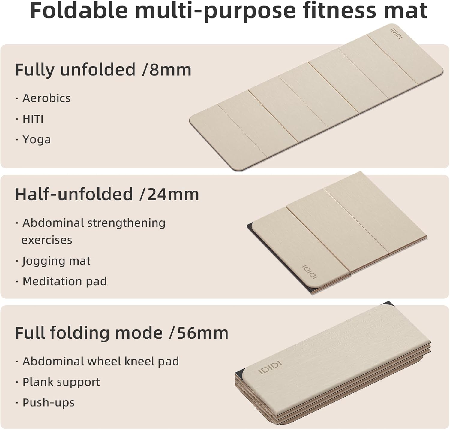 Foldable Yoga Mat Extra Thick  - Thick Yoga Mat recensie en prijs