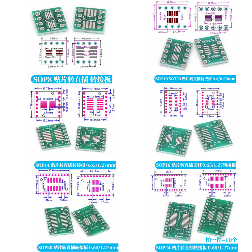 10-100PCS Javino PCB Board Kit - Dip Bar Parallel recensie en prijs