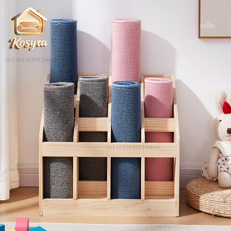Solid Wood Floor Storage Rack  - Yoga Fitness Room recensie en prijs