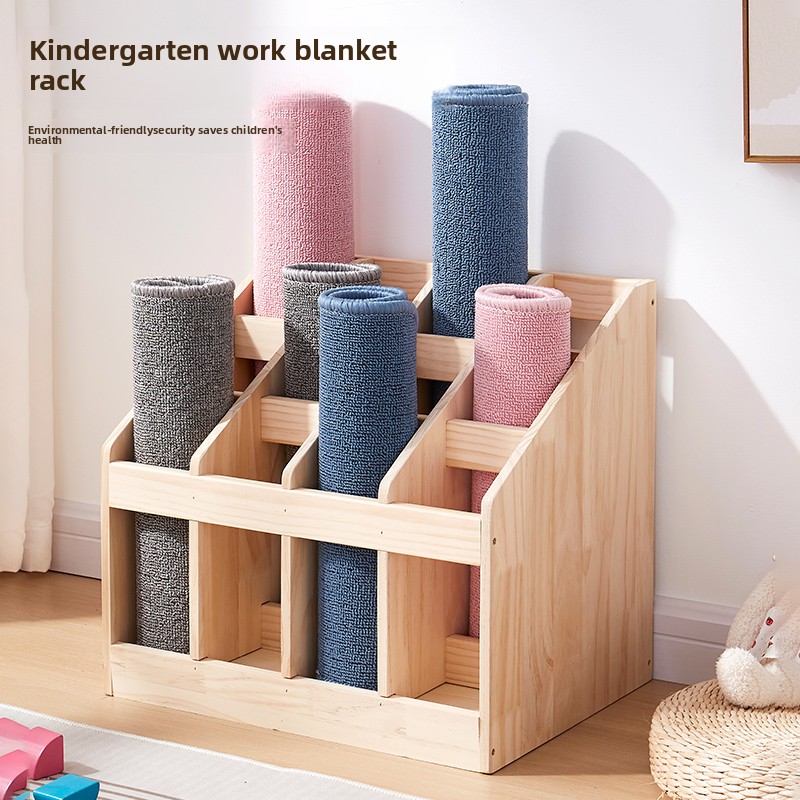 Solid Wood Floor Storage Rack  - Yoga Fitness Room recensie en prijs