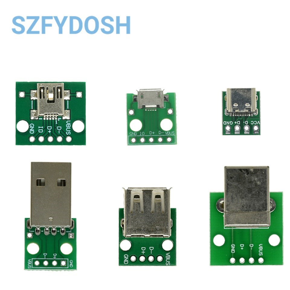 10PCS MICRO MINI5P type-c USB  - Dip Bar Parallel recensie en prijs