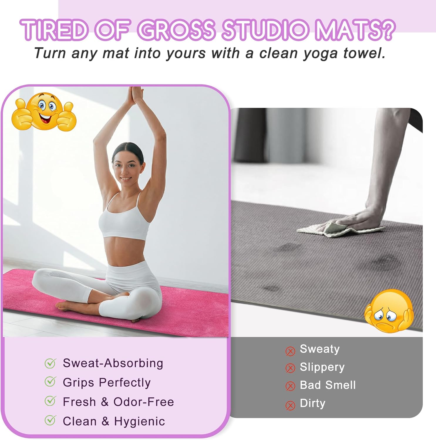 Yoga Mat Towel, Extra Thick 60 - Thick Yoga Mat recensie en prijs