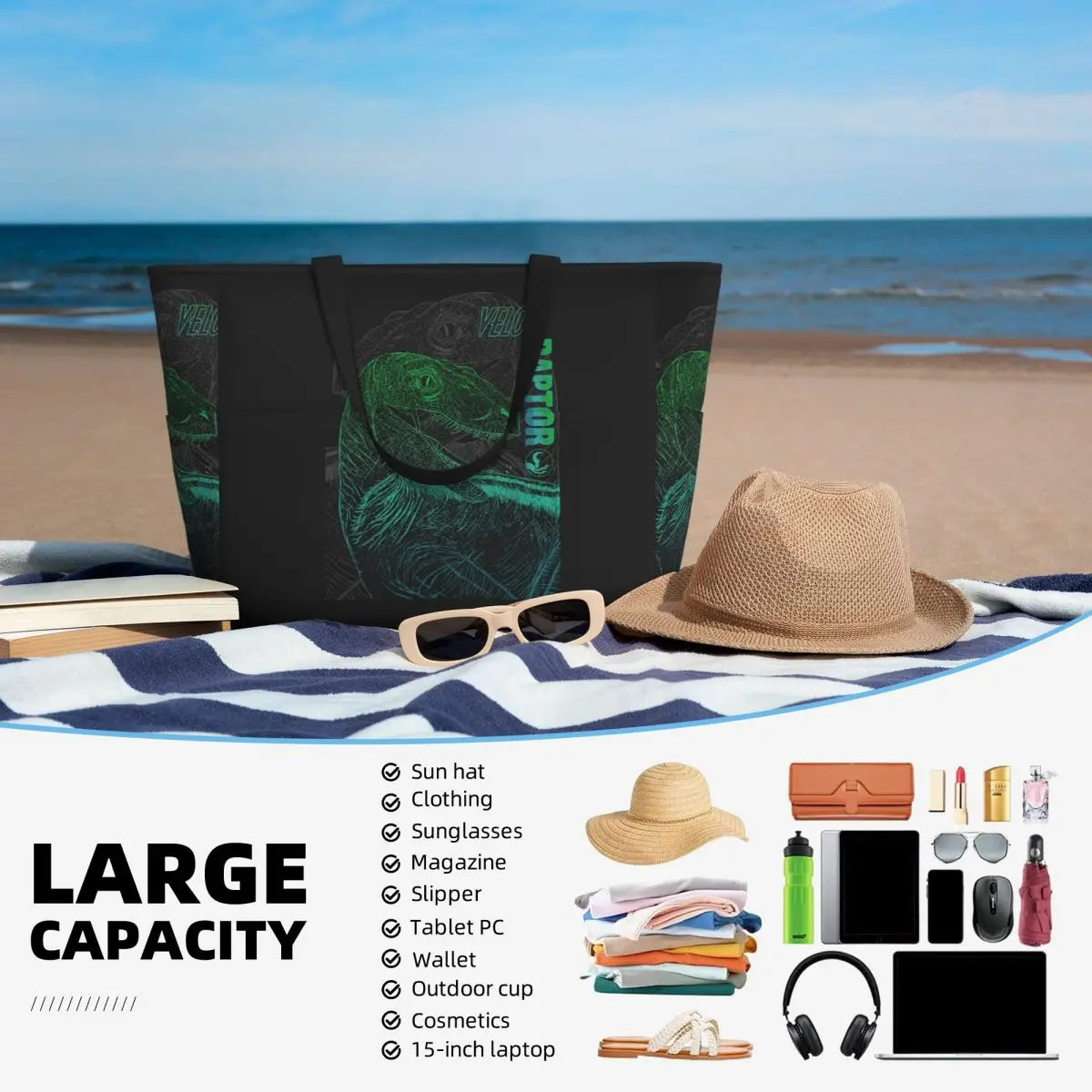 Jurassic Park (8) Beach Tote B - Yoga Fitness Park recensie en prijs