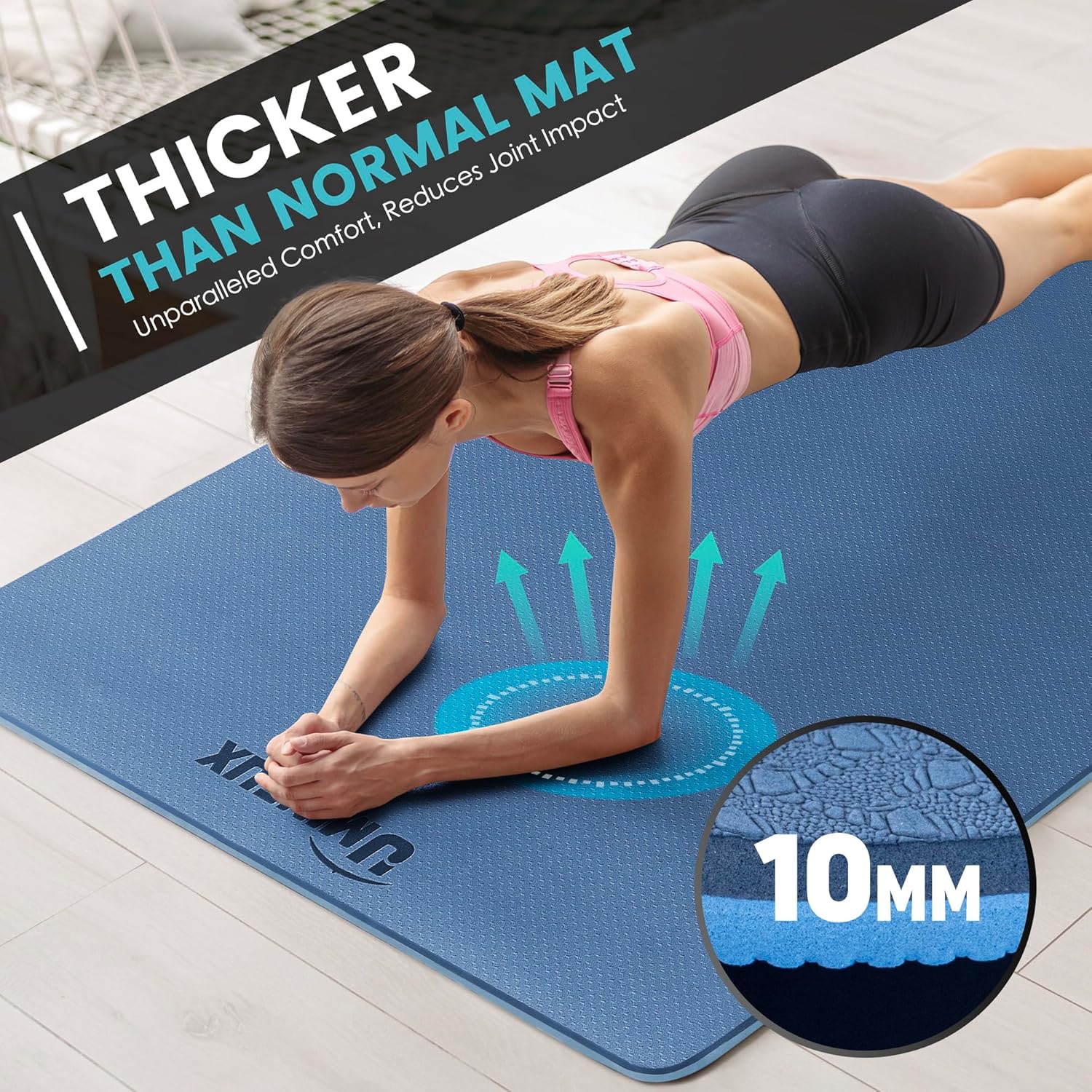 Large Yoga Mat 1/4 & 2/5 Inch  - Thick Yoga Mat recensie en prijs