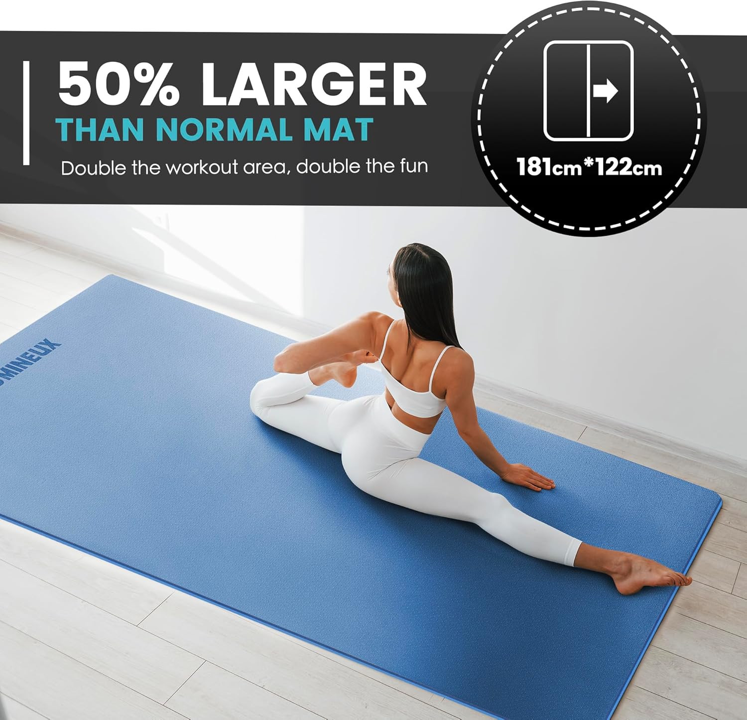 Large Yoga Mat 1/4 & 2/5 Inch  - Thick Yoga Mat recensie en prijs