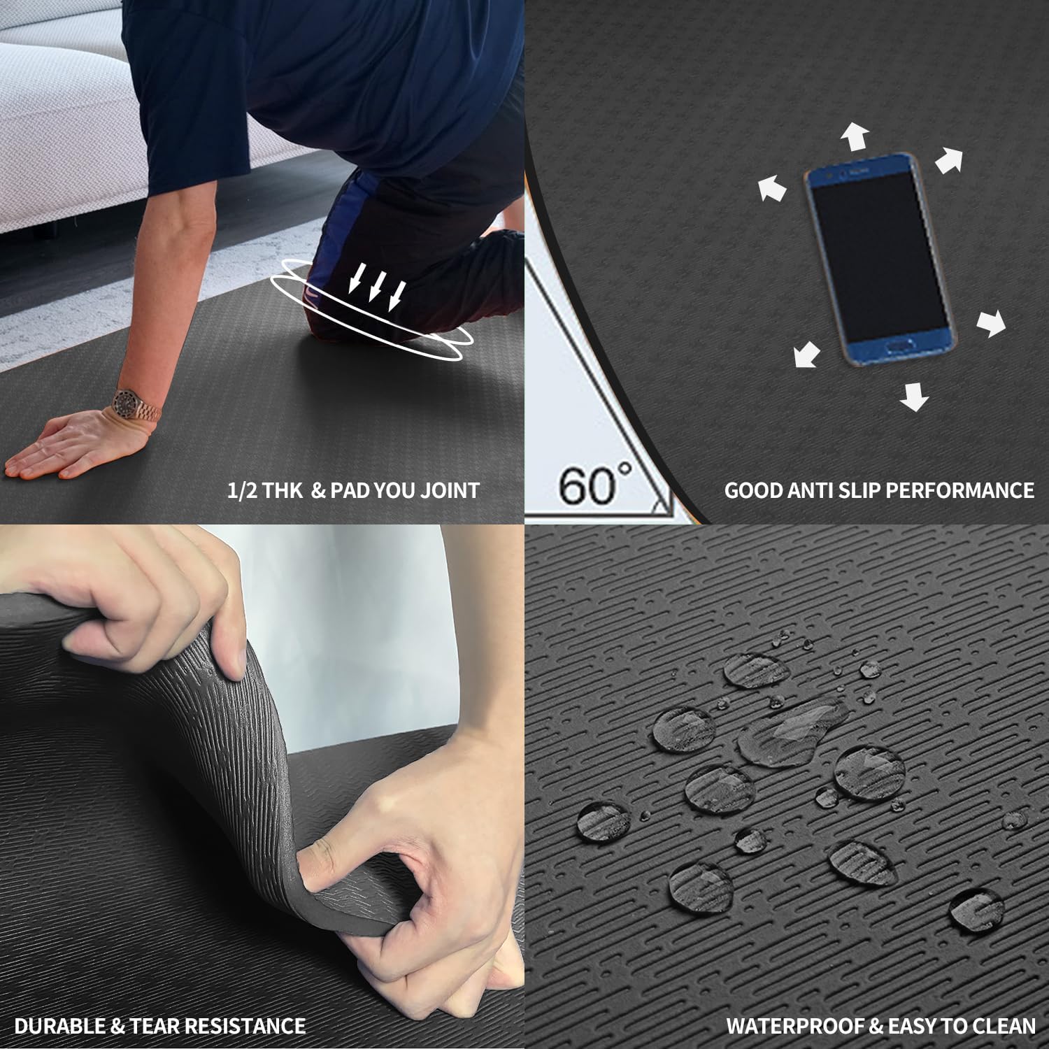 Extra Thick TPE Yoga Mat 6'x4' - Thick Yoga Mat recensie en prijs