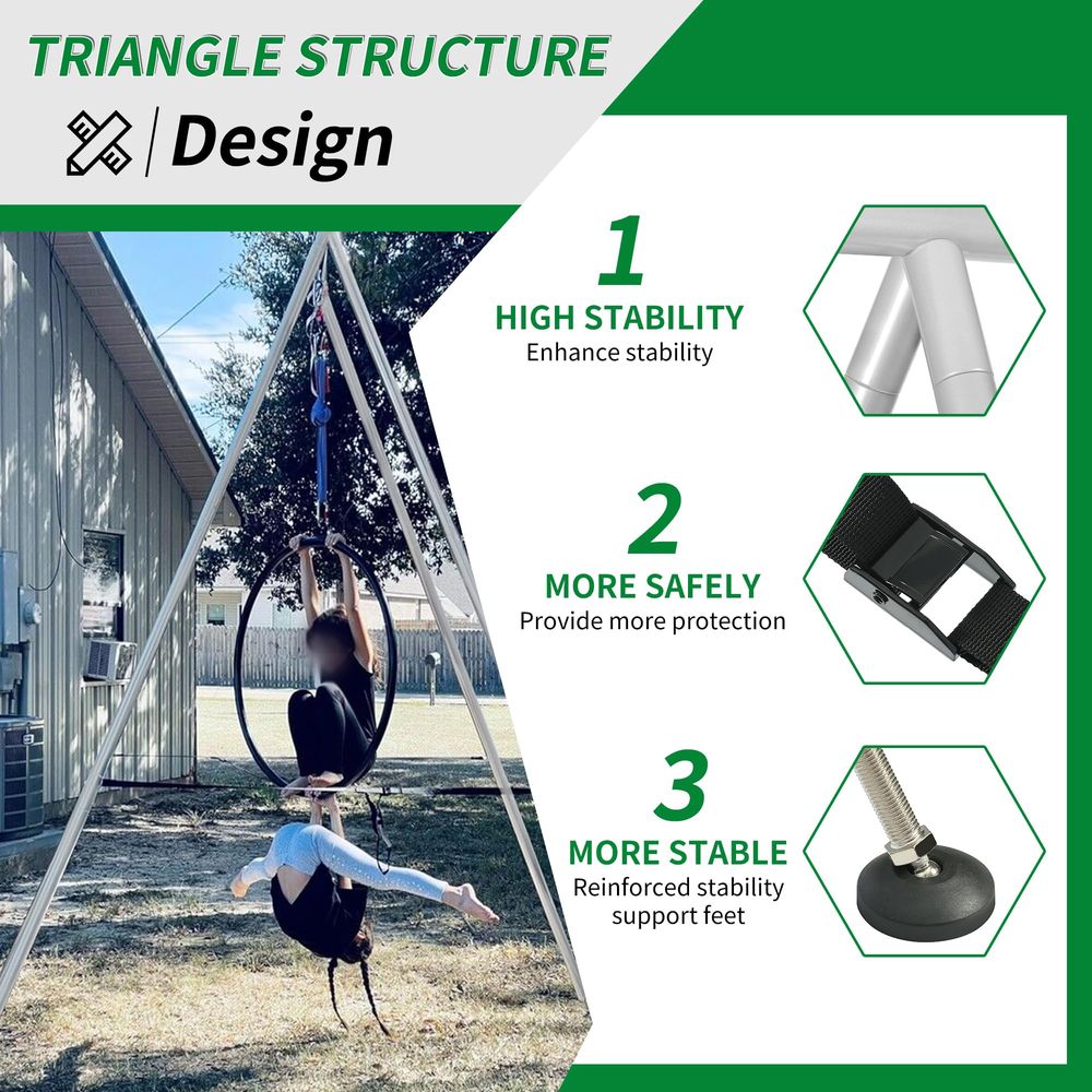 9.6 FT Portable Stand Yoga Swi - Yoga Swing Aerial recensie en prijs