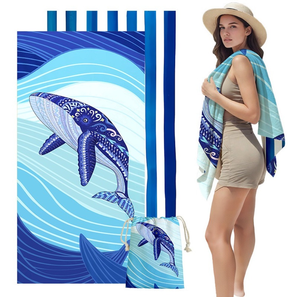 Fish Tail Print Beach Towels a - Yoga Fitness Mat recensie en prijs