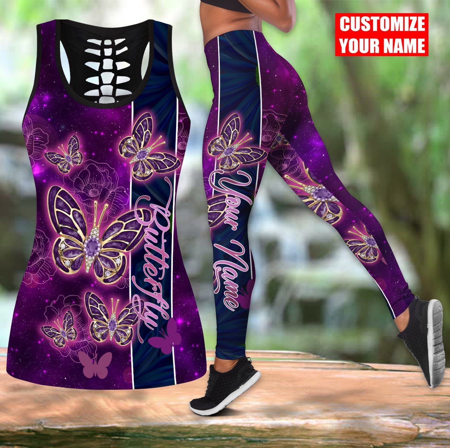 Personalized Name Butterfly 3D - Yoga Fitness Name recensie en prijs