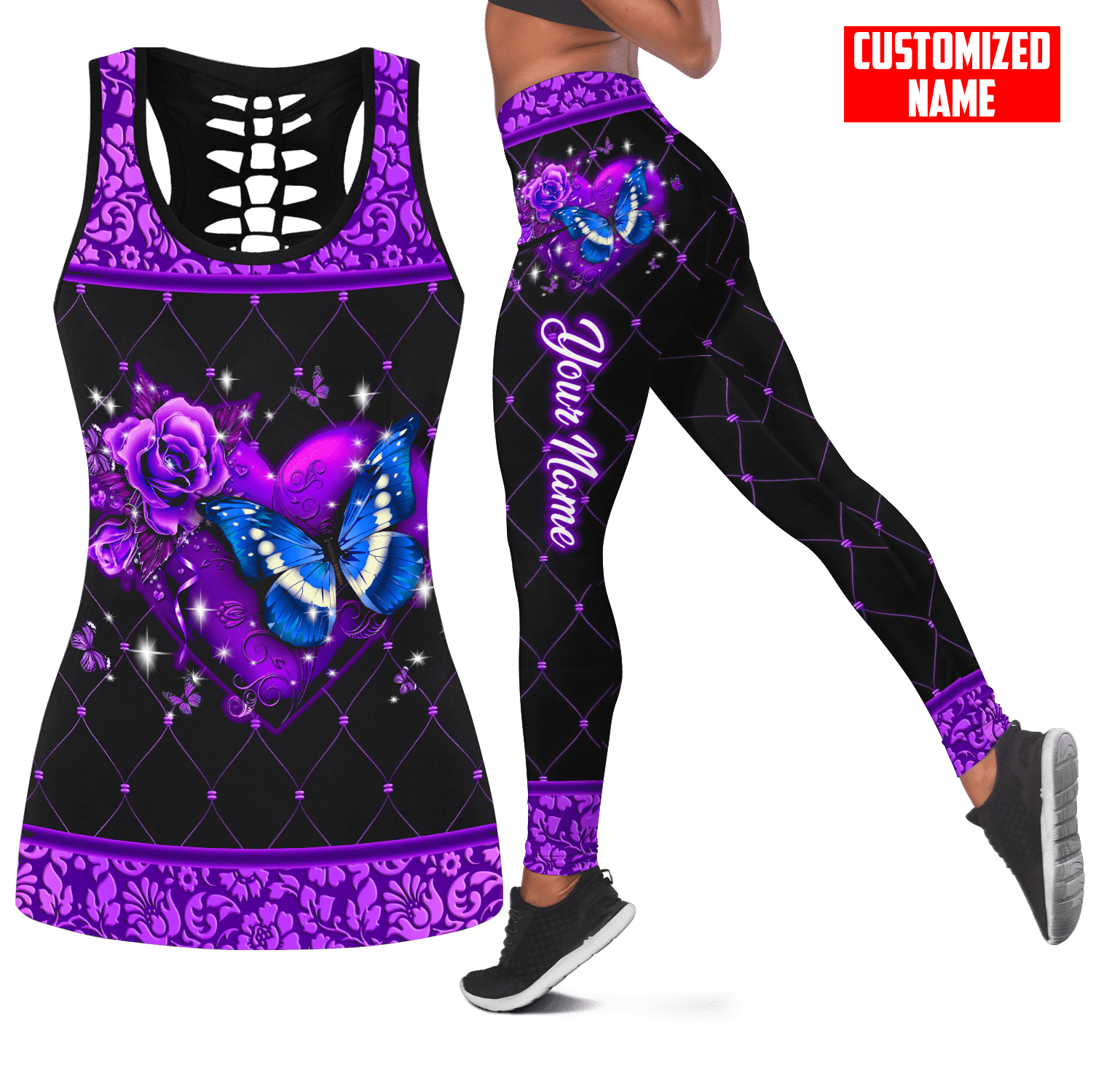 Personalized Name Butterfly 3D - Yoga Fitness Name recensie en prijs