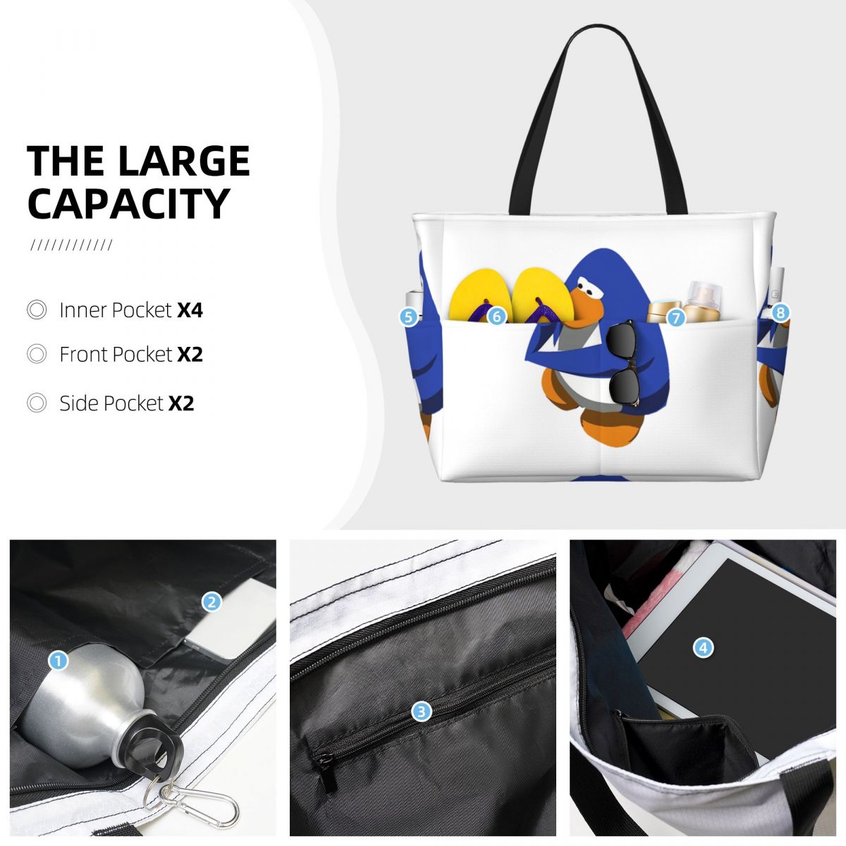 Club Penguin BOI Beach Tote Ba - Yoga Fitness Club recensie en prijs