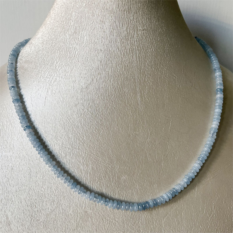 2*4MM Aquamrine Necklace Natur - Yoga Health & Fitness Center recensie en prijs