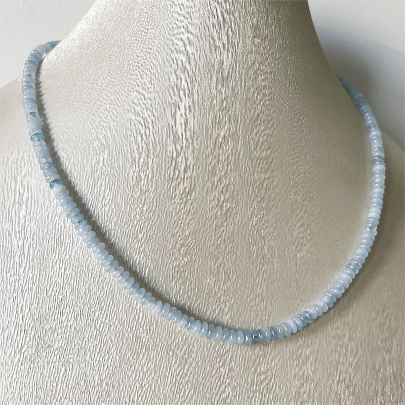 2*4MM Aquamrine Necklace Natur - Yoga Health & Fitness Center recensie en prijs