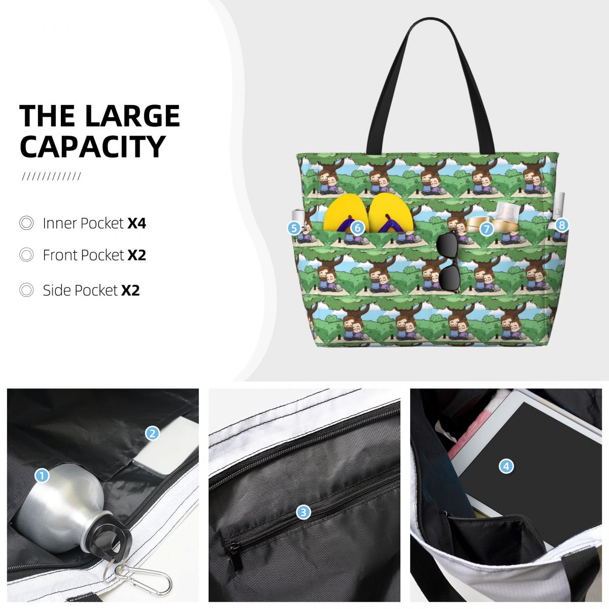 Park Day - Pibubear Beach Tote - Yoga Fitness Park recensie en prijs