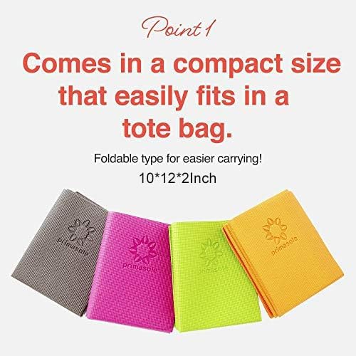 Folding Yoga Mat for Travel Pi - Thick Yoga Mat recensie en prijs
