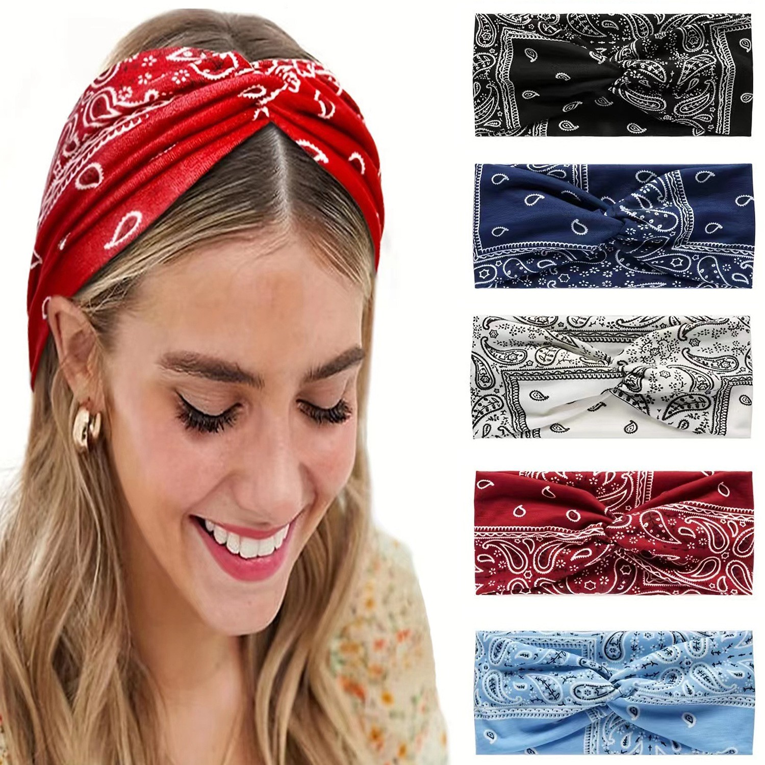 Paisley Cashew flowers hair ba - Stretch Strap Yoga recensie en prijs