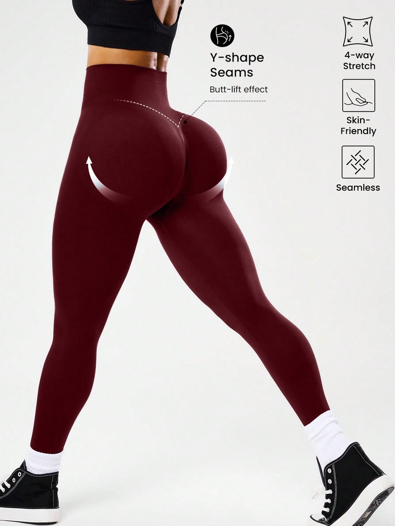 High-waisted seamless yoga leg - Yoga Fitness Pants recensie en prijs