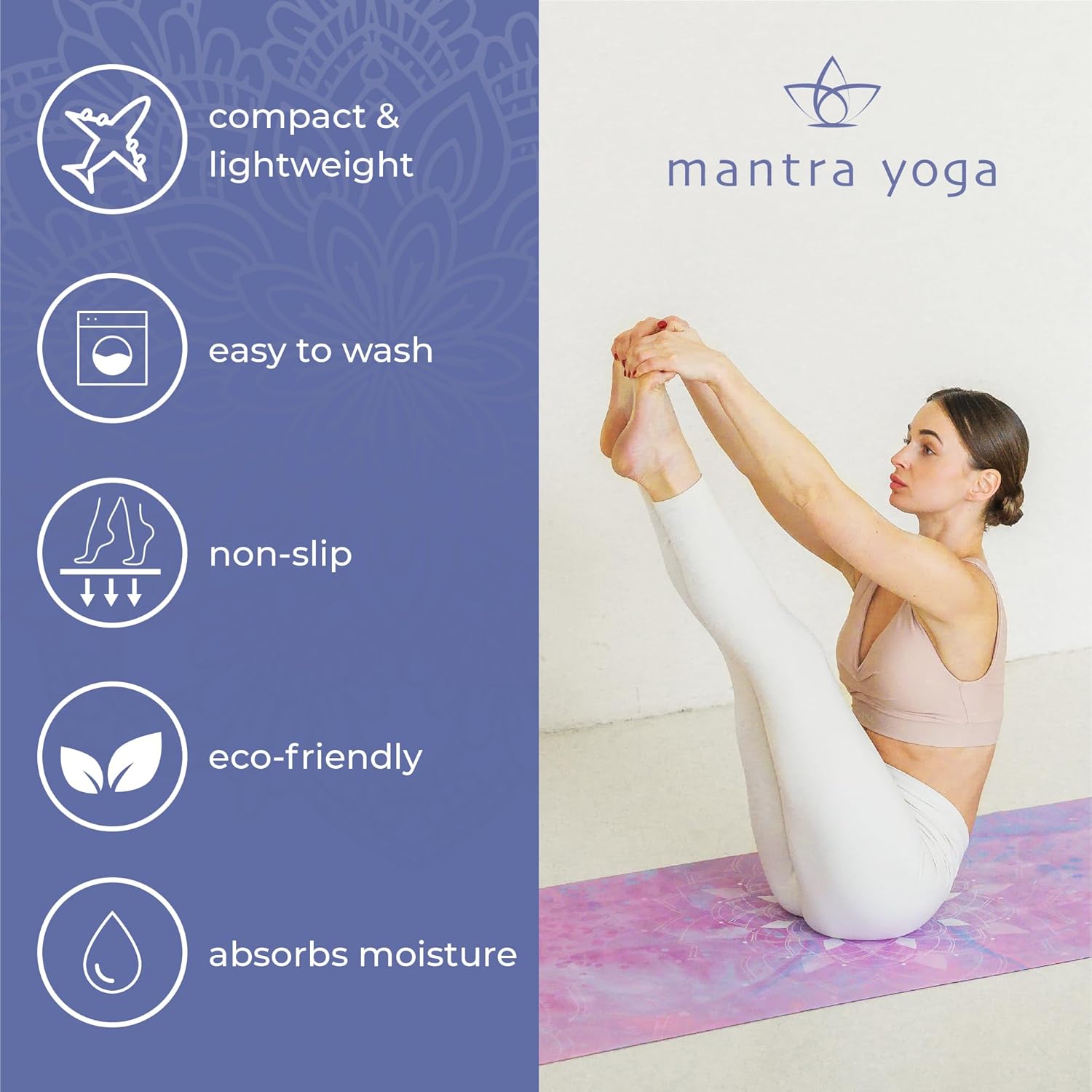 Foldable Travel Yoga Mat with  - Thick Yoga Mat recensie en prijs